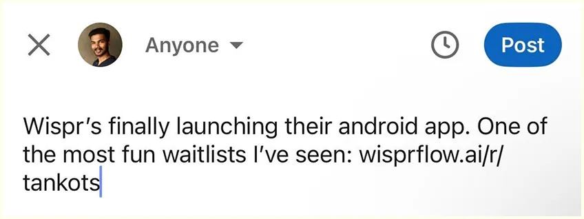 LinkedIn post about ReMote