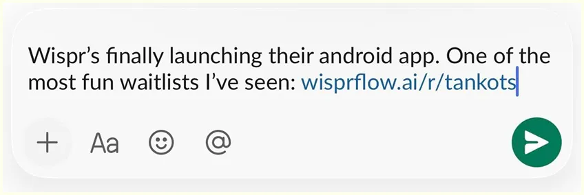 Slack message about ReMote