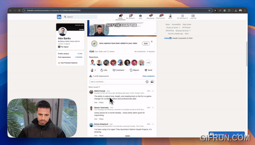 Fly through LinkedIn comments to build your audience